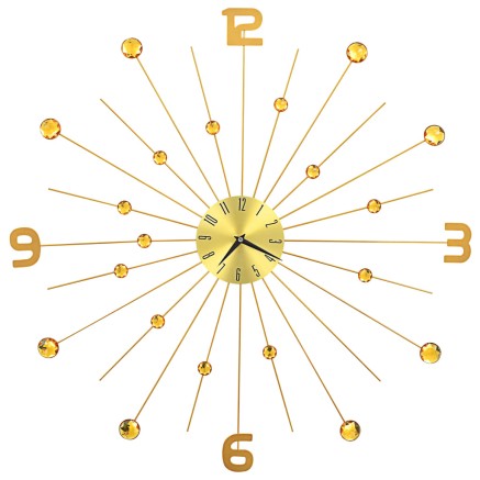 Horloge murale Métal 70 cm Doré 2