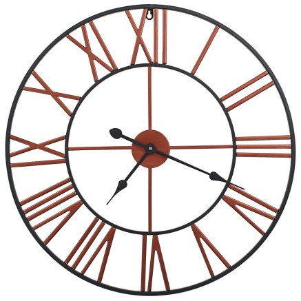 Horloge murale Métal 58 cm Rouge 2