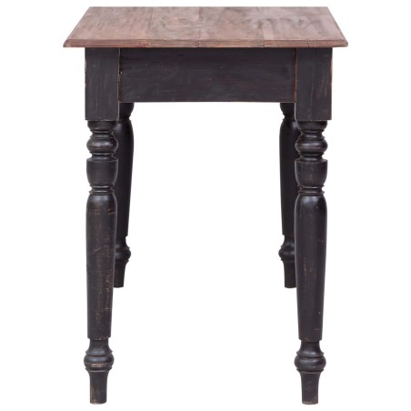 Bureau avec 3 tiroirs 117x57x75 cm bois d'acajou massif