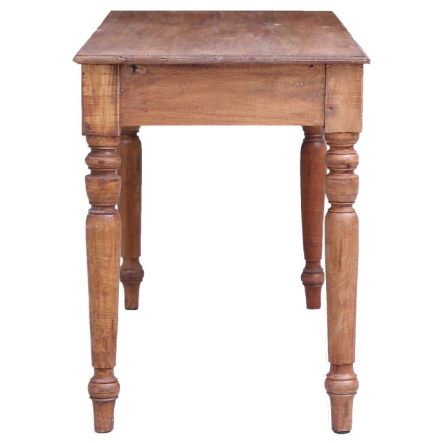 Bureau avec tiroirs 117x57x75 cm bois d'acajou massif