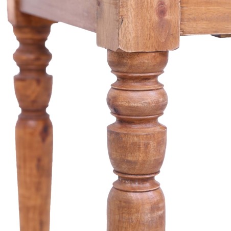 Bureau avec tiroirs 117x57x75 cm bois d'acajou massif