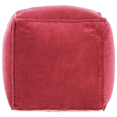 Pouf Velours de coton 40x40x40 cm rose