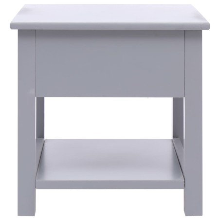 Table d'appoint Gris 40x40x40 cm Bois de Paulownia