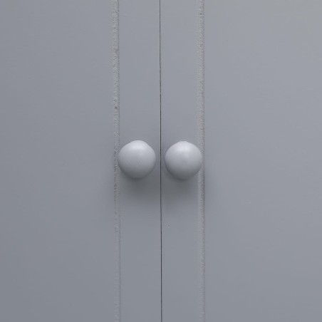 Armoire de salle de bain Gris 46x24x116 cm Bois de Paulownia