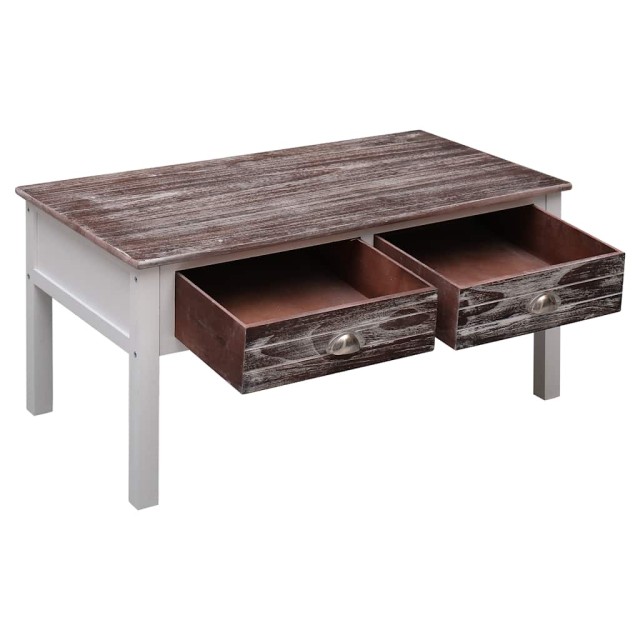 Table basse Marron 100x50x45 cm Bois