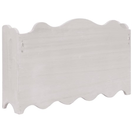 Porte-manteau mural Blanc 50x10x30 cm Bois