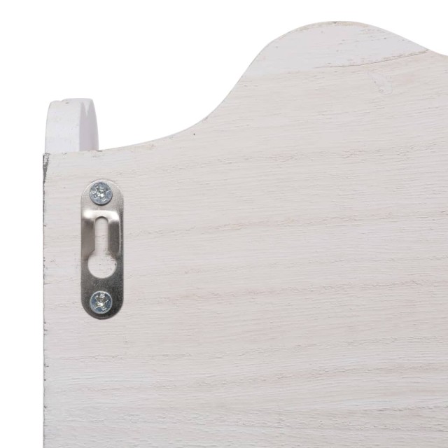 Porte-manteau mural Blanc 50x10x30 cm Bois