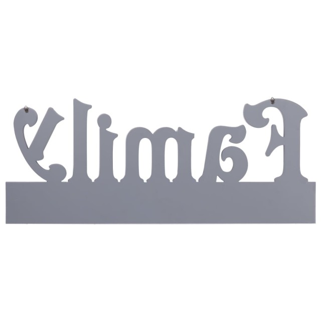 Porte-manteau mural FAMILY Gris 74x29,5 cm