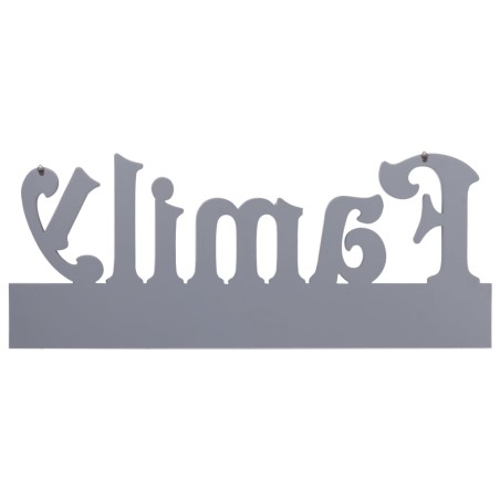 Porte-manteau mural FAMILY Gris 74x29,5 cm