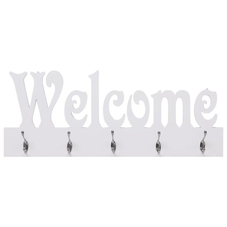 Porte-manteau mural WELCOME Blanc 74x29,5 cm