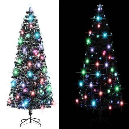 Arbre de Noël pré-éclairé avec support et LED 240 cm fibre optique 2