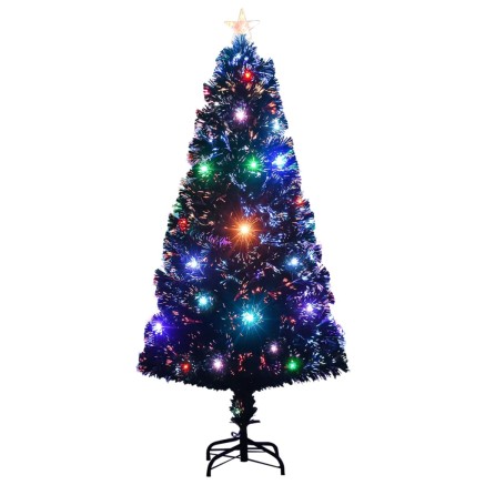 Arbre de Noël pré-éclairé avec support et LED 120 cm fibre optique 2