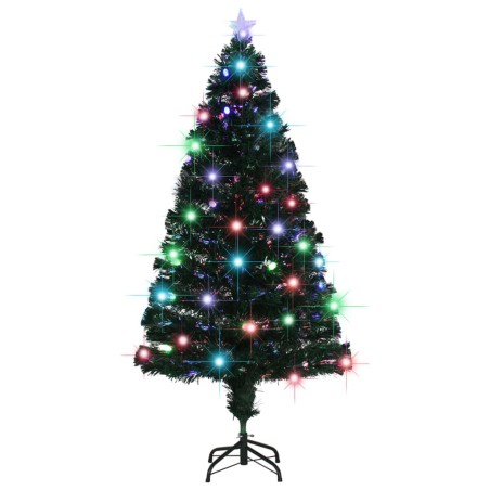 Arbre de Noël pré-éclairé avec support et LED 150 cm fibre optique