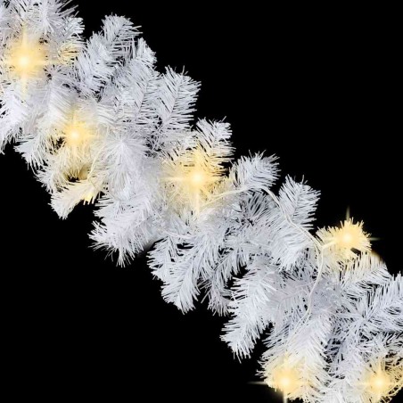 Guirlande de Noël avec lumières LED 10 m Blanc