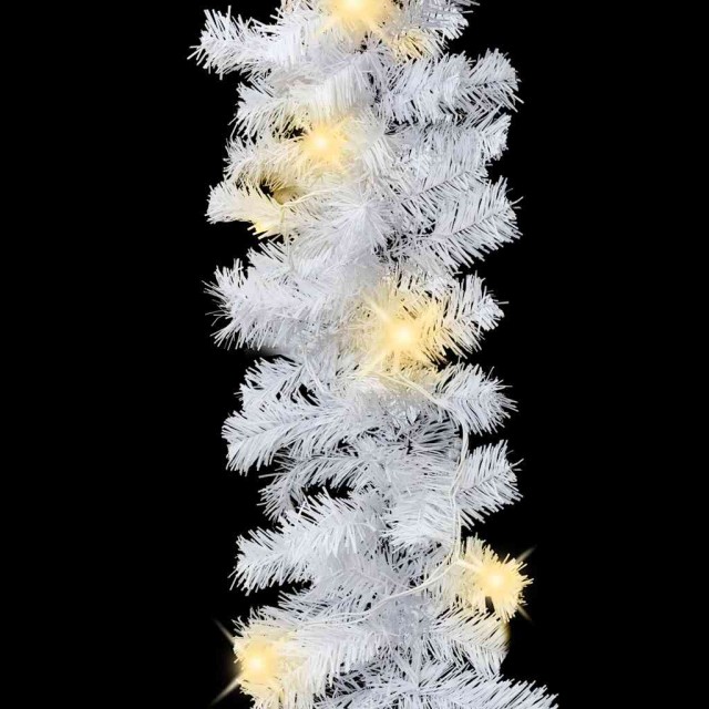 Guirlande de Noël avec lumières LED 10 m Blanc
