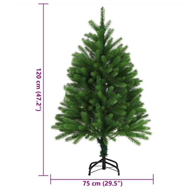 Arbre de Noël artificiel aiguilles réalistes 120 cm vert