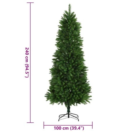Arbre de Noël artificiel aiguilles réalistes 240 cm vert