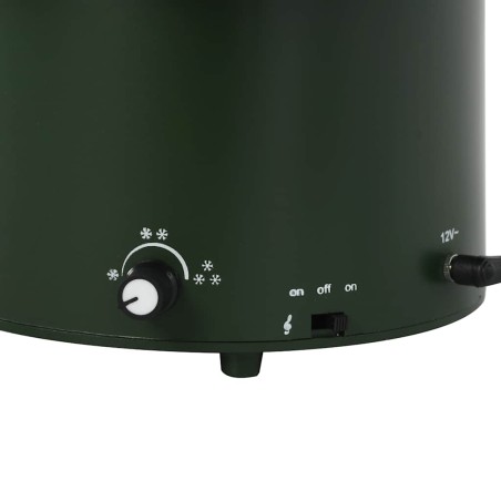 Arbre de Noël neigeux avec base de parapluie Vert 75 cm