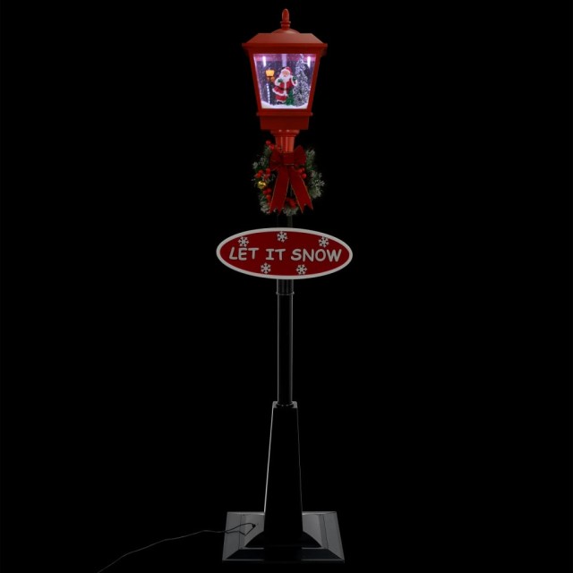 Lampadaire de Noël avec Père Noël 180 cm LED