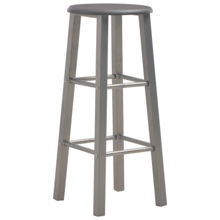 Tabourets de bar lot de 2 anthracite MDF 2