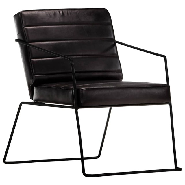 Fauteuil Noir Cuir véritable