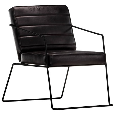 Fauteuil Noir Cuir véritable