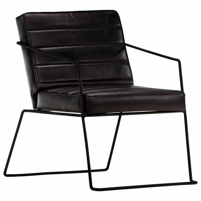 Fauteuil Noir Cuir véritable