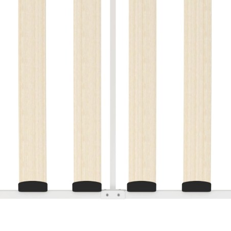 Cadre de lit de jour sans matelas blanc métal 90x200 cm