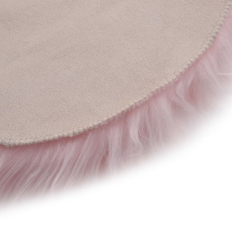 Tapis 60 x 90 cm Peau de mouton synthétique Rose