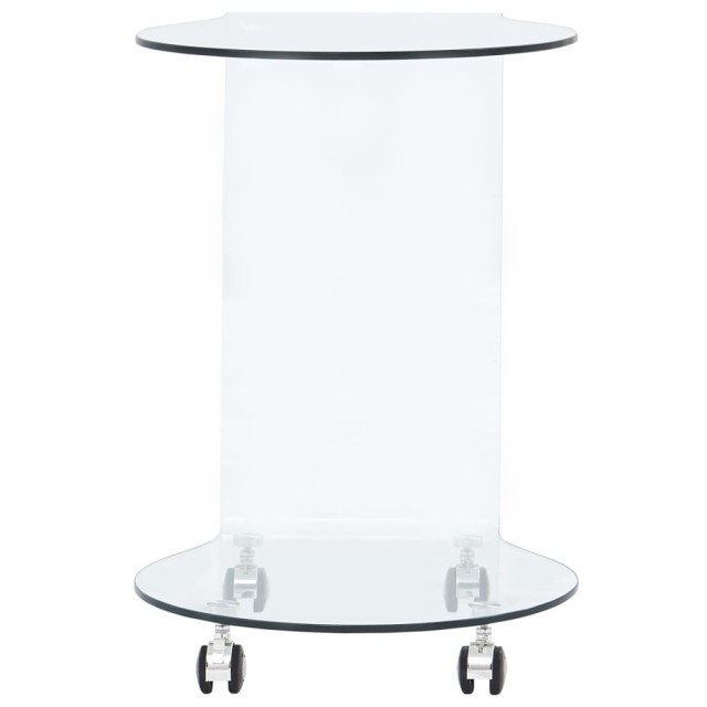 Table basse 45x40x58 cm Verre trempé