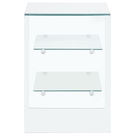 Table basse 50x40x56 cm Verre trempé