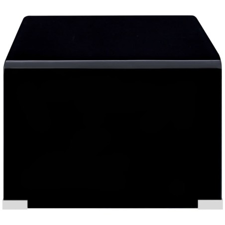 Table basse Noir 98 x 45 x 31 cm Verre trempé