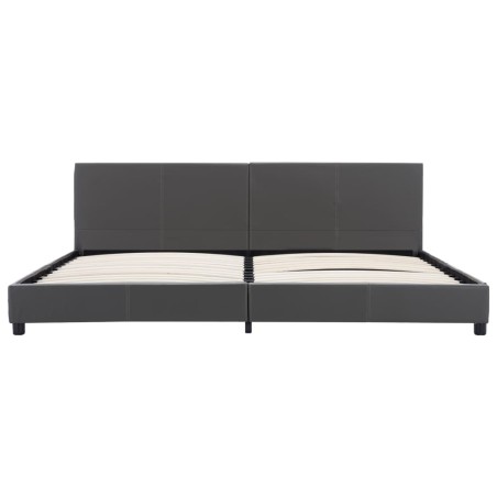 Cadre de lit Gris Similicuir 180x200 cm