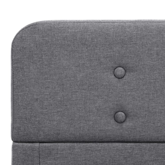 Cadre de lit Gris clair Tissu 100 x 200 cm