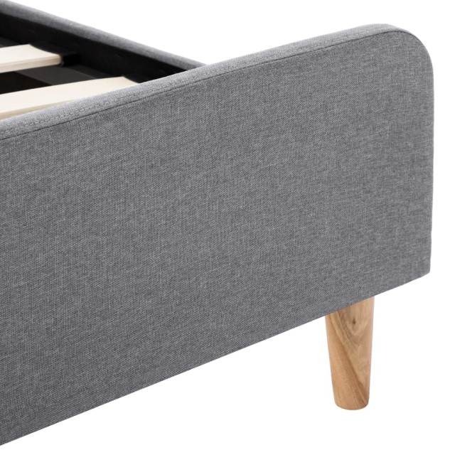 Cadre de lit Gris clair Tissu 100 x 200 cm