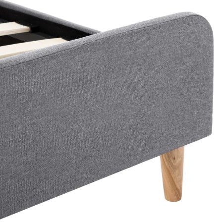 Cadre de lit Gris clair Tissu 100 x 200 cm