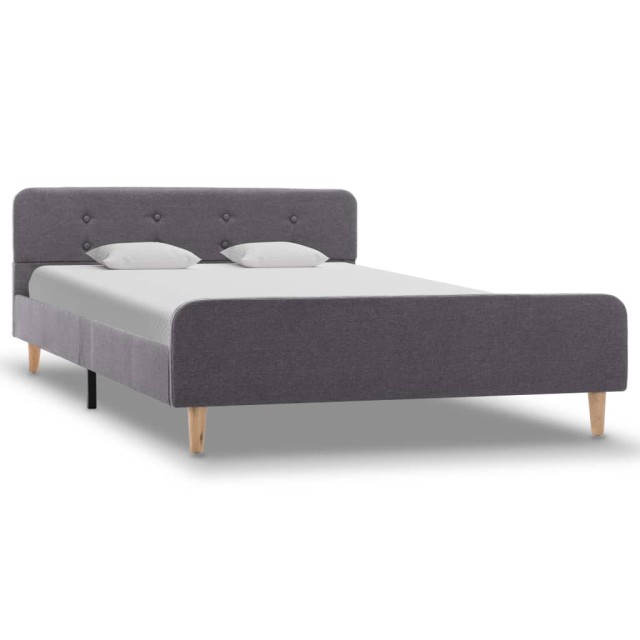 Cadre de lit Gris clair Tissu 120 x 200 cm