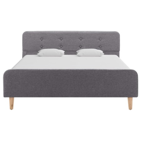 Cadre de lit Gris clair Tissu 120 x 200 cm