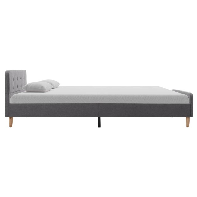 Cadre de lit Gris clair Tissu 120 x 200 cm