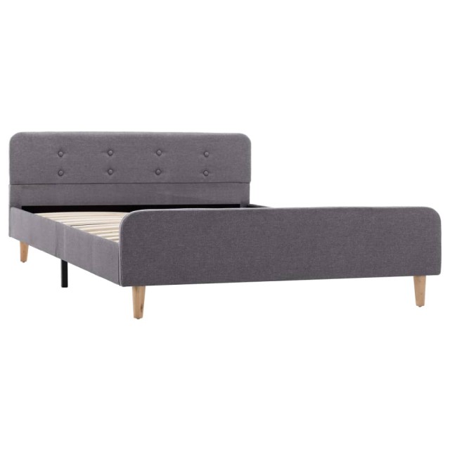 Cadre de lit Gris clair Tissu 120 x 200 cm