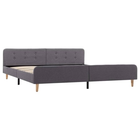 Cadre de lit Gris clair Tissu 180 x 200 cm