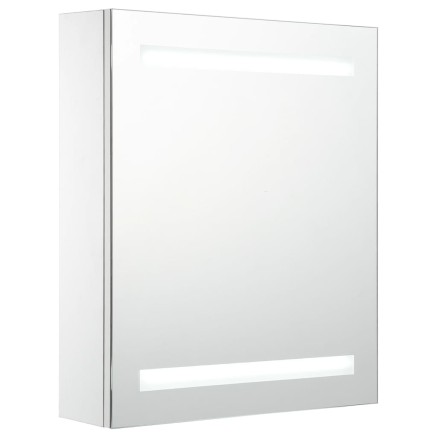 Armoire de salle de bain à miroir LED 50x13,5x60 cm 2