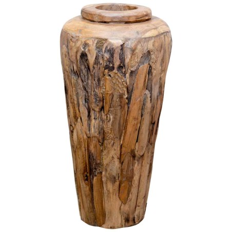 Vase de décoration 40 x 80 cm Bois de teck solide