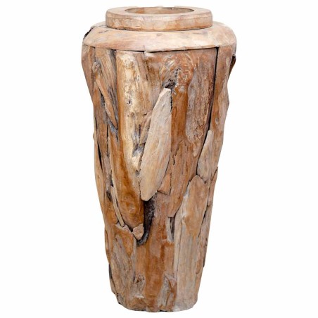 Vase de décoration 40 x 80 cm Bois de teck solide