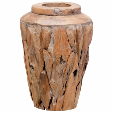 Vase de décoration 40 x 60 cm Bois de teck solide