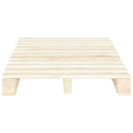 Cadre de lit de palette sans matelas bois pin massif 120x200 cm