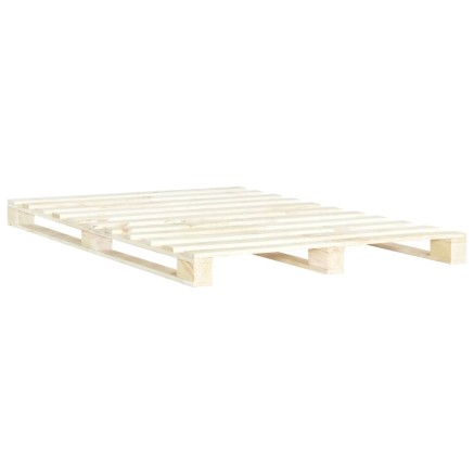 Cadre de lit de palette sans matelas 160x200 cm bois massif pin 2