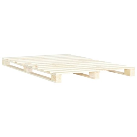 Cadre de lit de palette sans matelas 160x200 cm bois massif pin