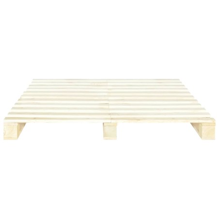 Cadre de lit de palette sans matelas 160x200 cm bois massif pin