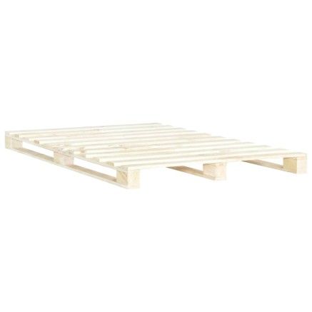 Cadre de lit de palette sans matelas 180x200 cm bois massif pin 2